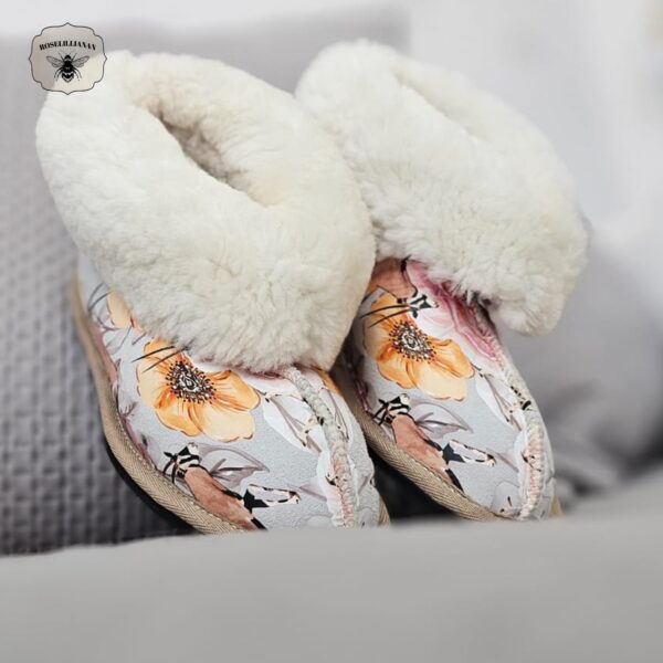 Genuine Wool Leather Slippers