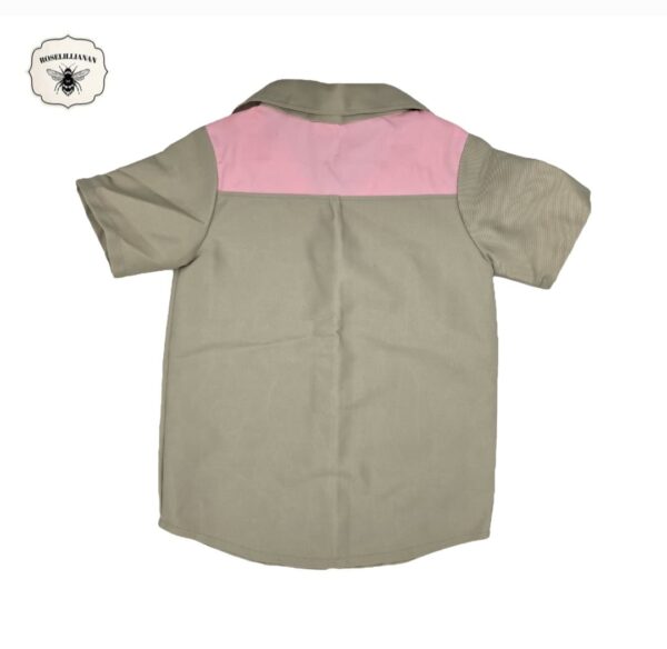 Lekker Speel Broek Pakkie Khaki & Pienk - Image 2