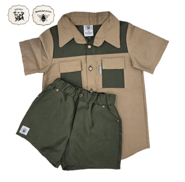 Lekker Speel Broek Pakkie Khaki & Olyf