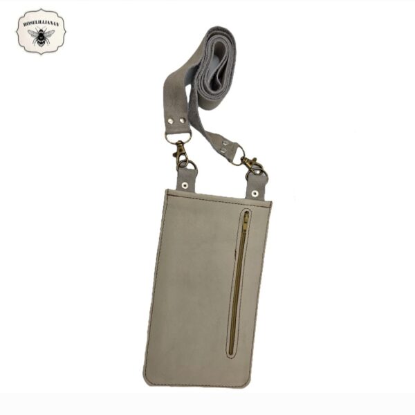 Crossbody Purse Light Grey