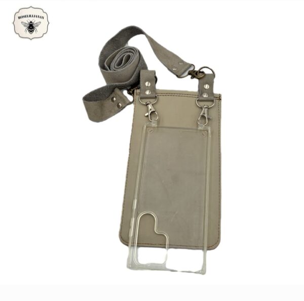 Crossbody Purse Light Grey - Image 3