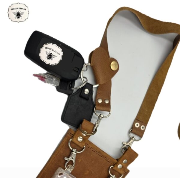 Heart Keyholder Clip Tan - Image 3