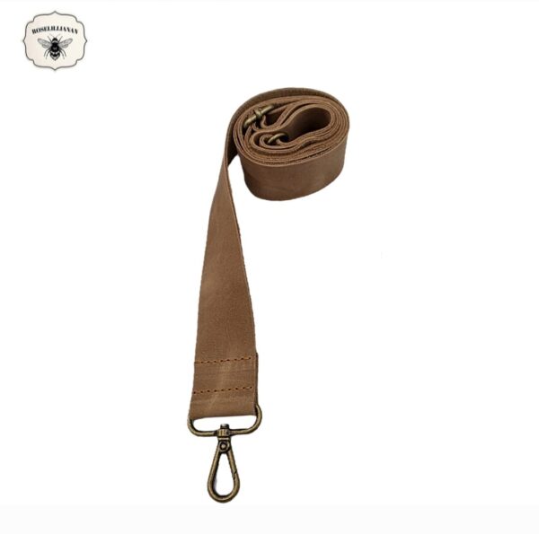 Genuine Leather Crossbody Strap Tan - Image 2