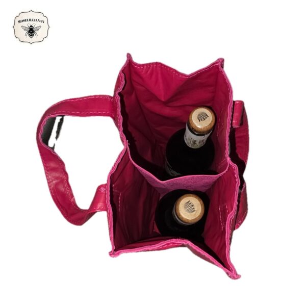 Wine Carrier- Bright pink