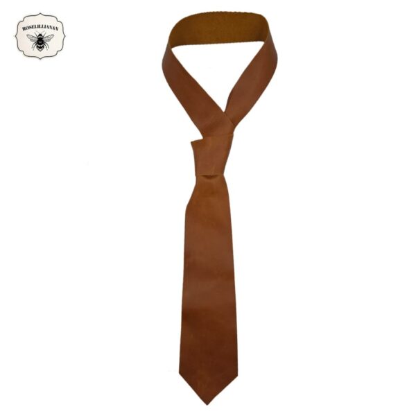 Toffee Luxe Genuine Leather Tie