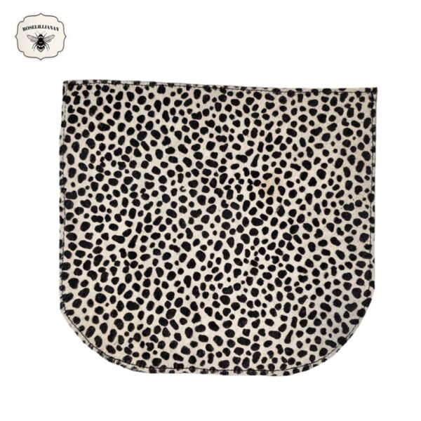 Interchangeble Handbag Flap White Leopard White Cheetah