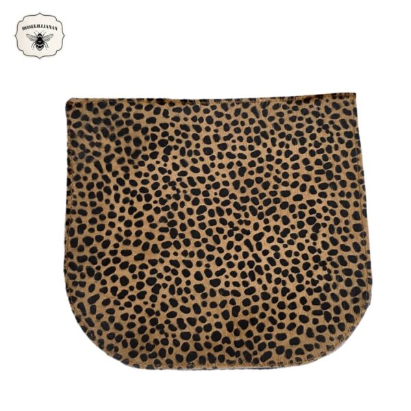 Interchangeble Handbag Flap White Leopard Tab Cheetah